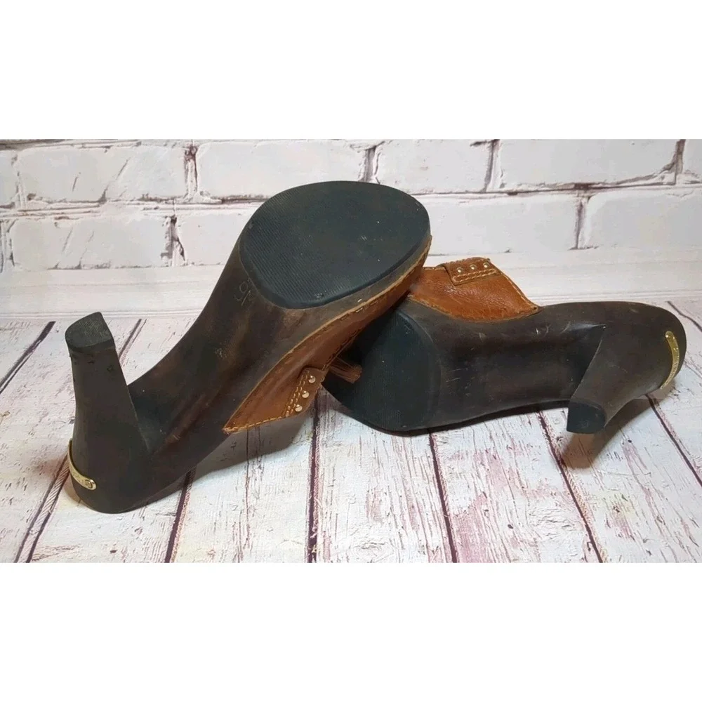 Michael Kors‎ San Antonio Loafer Style High Heel Mules Size 9M